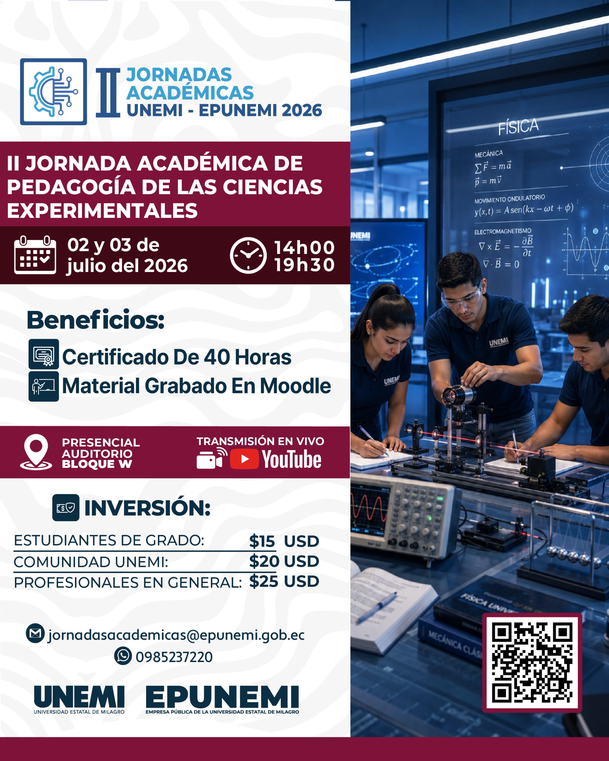 II JORNADA ACADÉMICA DE CIENCIAS EXPERIMENTALES